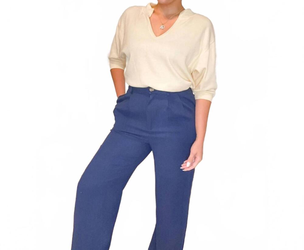 NEW BLU PEPPER madison v neck top in yellow